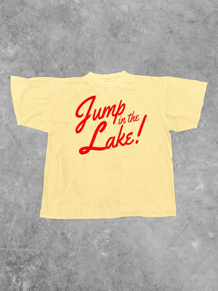 Jump In The Lake Butter Yellow T Shirt