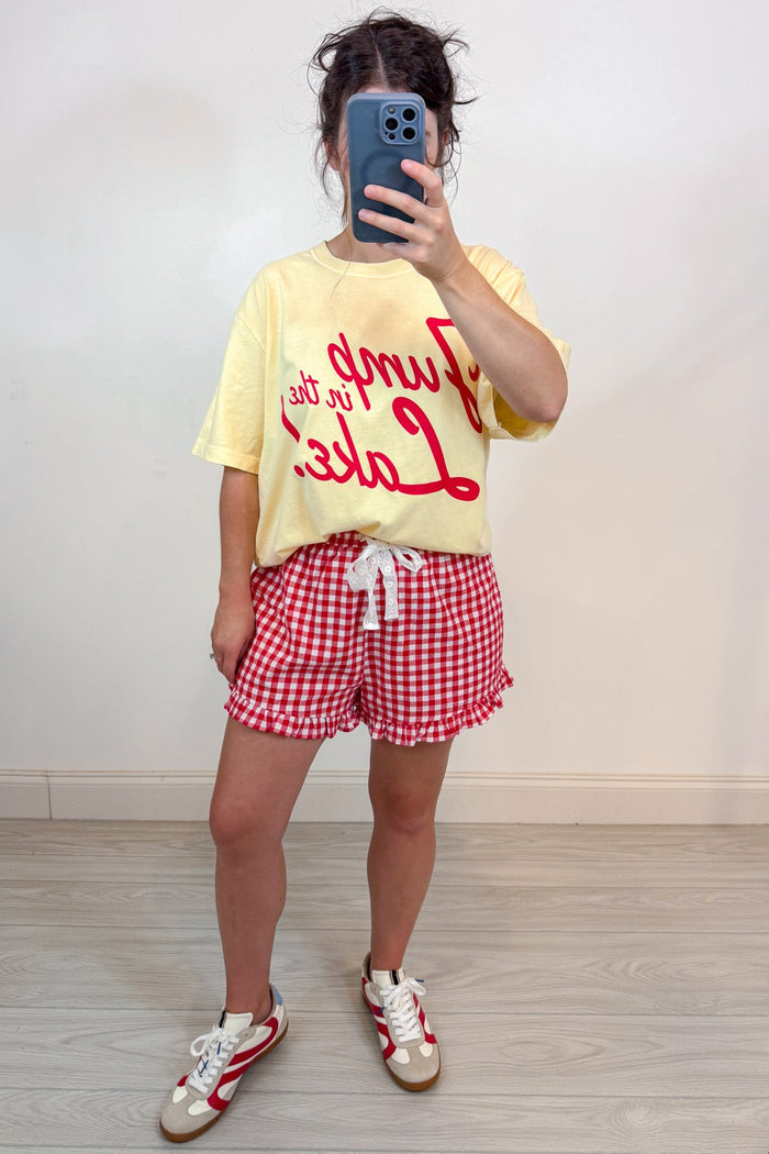 jump in the lake graphic tee