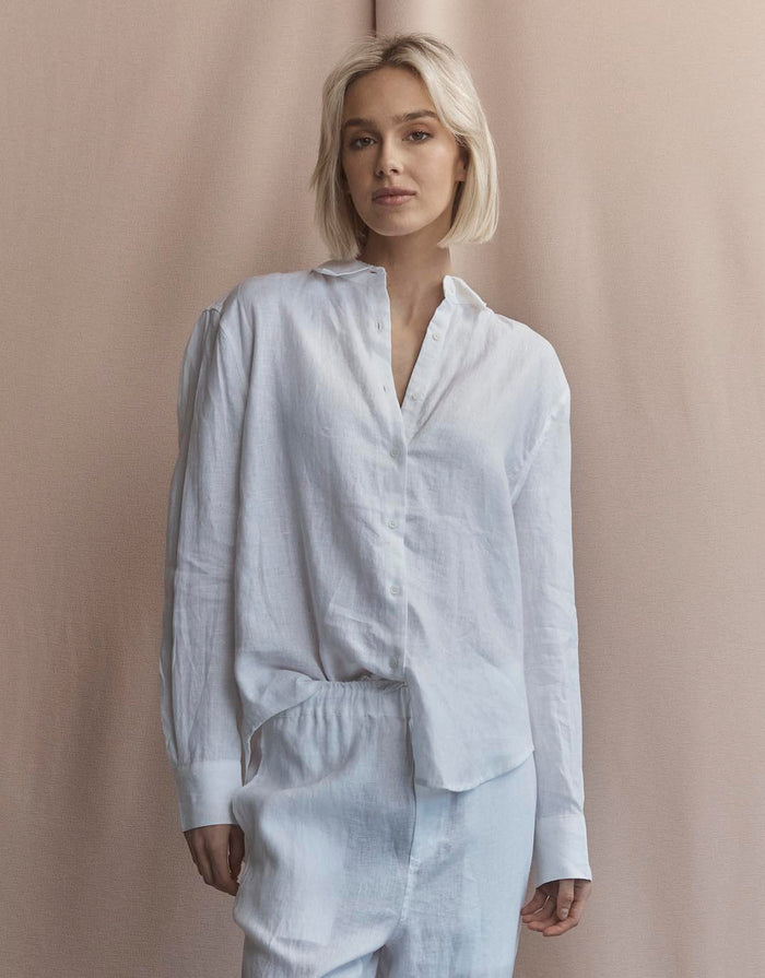Katie Linen Shirt - White