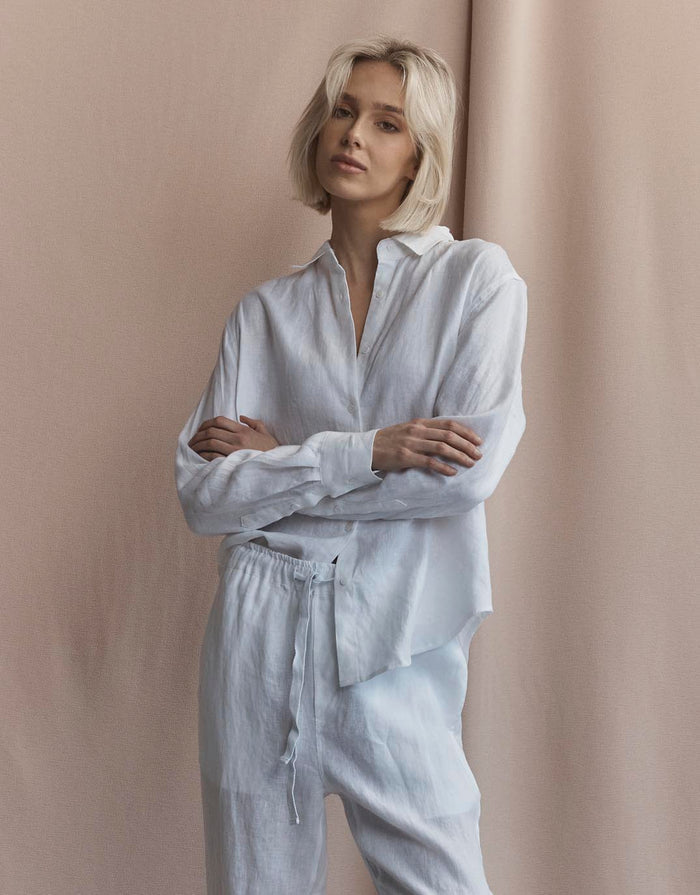 Katie Linen Shirt - White