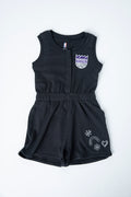 Kids Super Girl Placket Romper