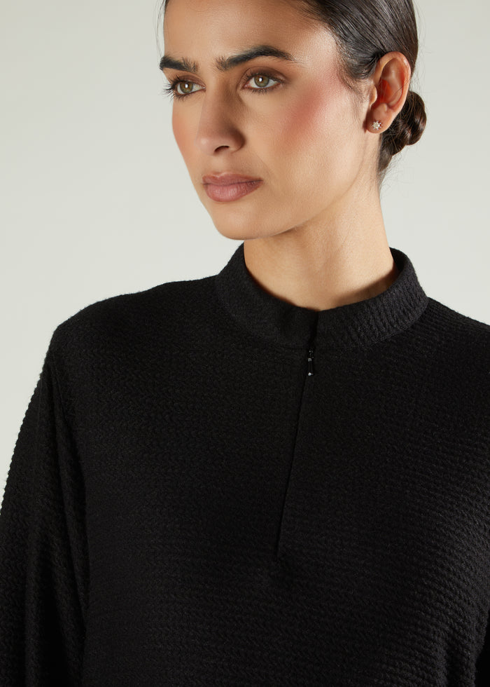 Knitted Abaya Black - Final Sale