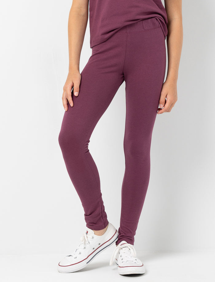 Legging en coton à taille élastique