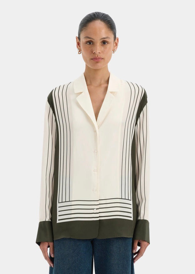 Leilana Shirt (Garden Stripe)