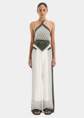 Leilana Tailored Pant (Garden Stripe)