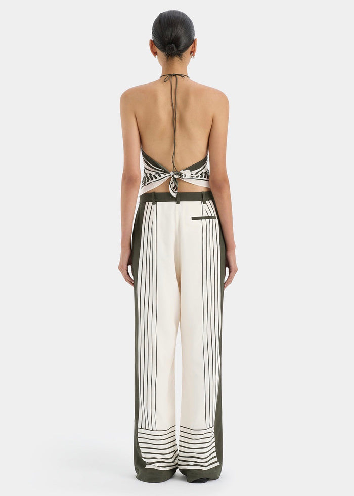 Leilana Tailored Pant (Garden Stripe)