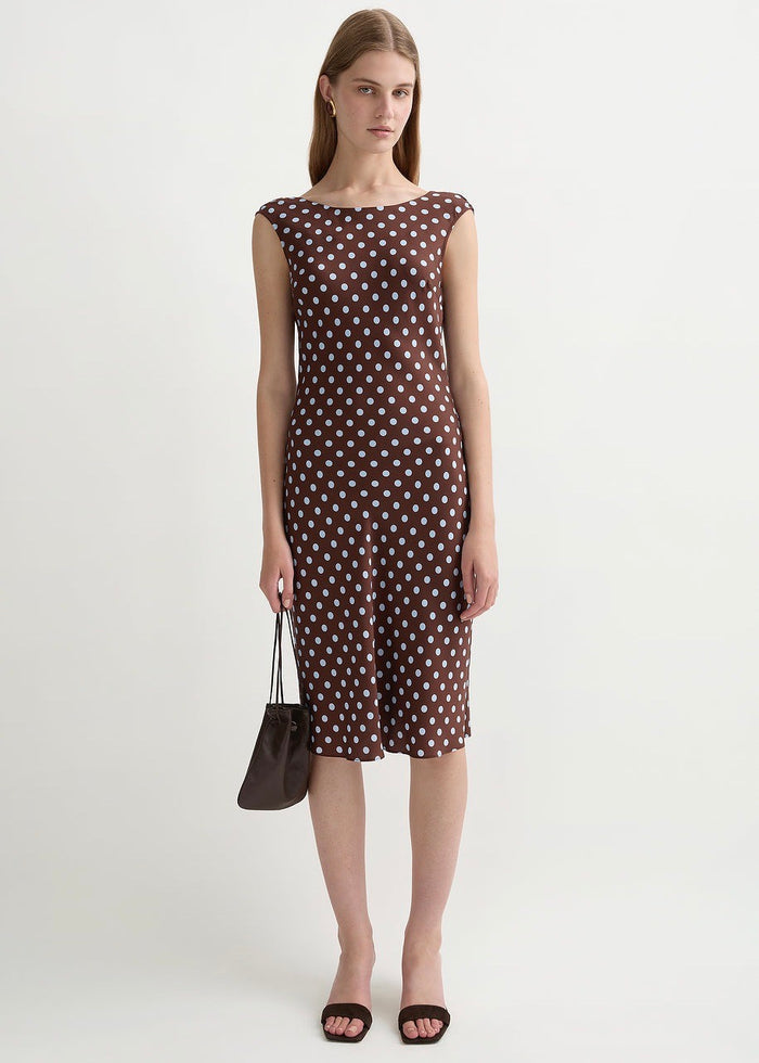 Leo Dress (Chocolate Polka Dot)