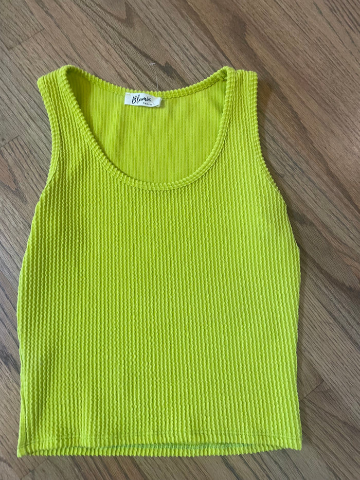 Lime Crop Tank