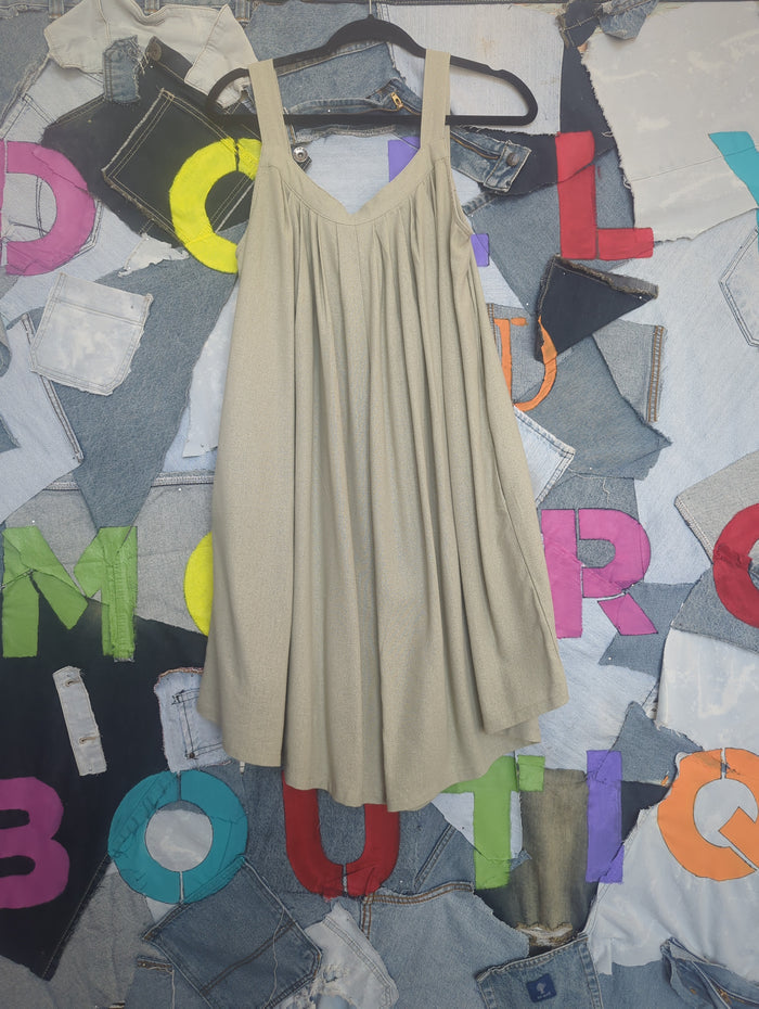 Linen Blend Romper Sage