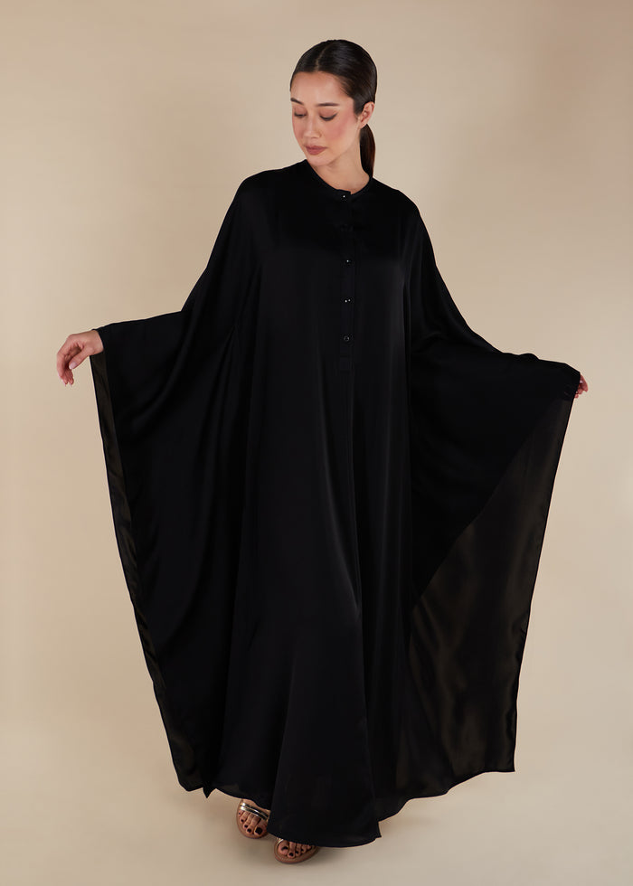 Loose Fit Prayer Abaya Black