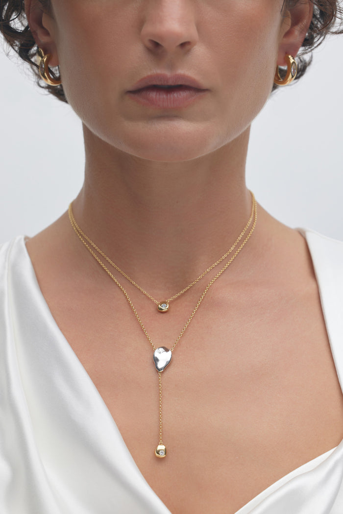 ACLER ONLINE AU LUCIA CAST DRIP NECKLACE AE230719N-GOLD-GOL-OS