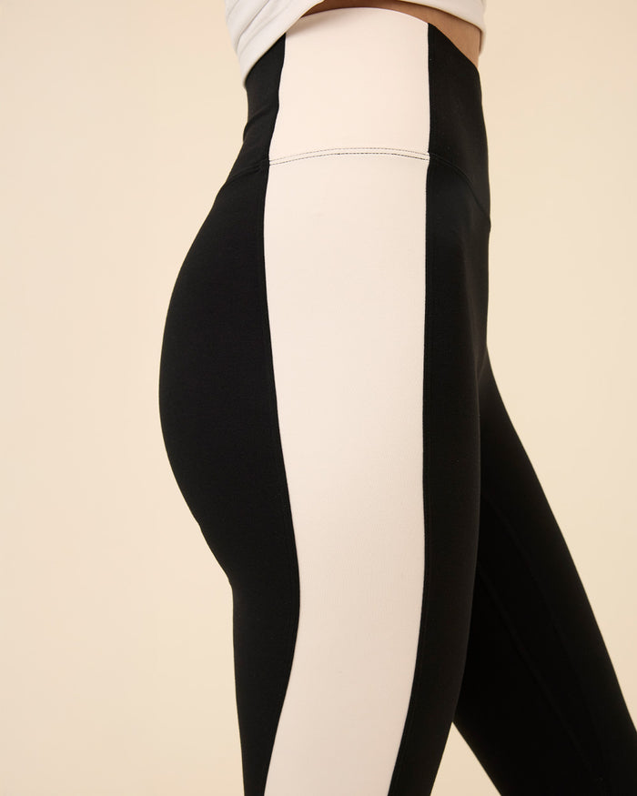 MARA LEGGINGS BLACK & CREAM COMBO
