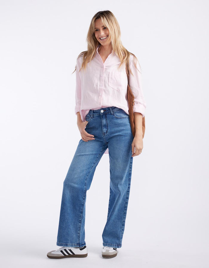 leoni-tuscan-linen-shirt-pink-womens-clothing