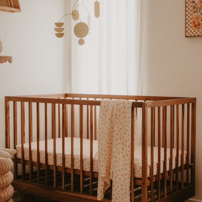 Meadow Organic Fitted Cot Sheet - SECONDS