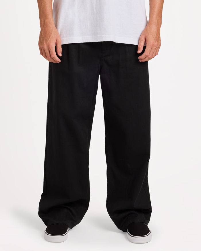 Mens Baggos Pleat Chinos
