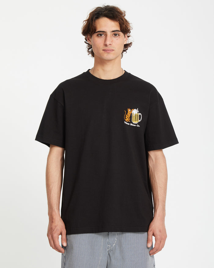 Mens Curious Cat T-Shirt