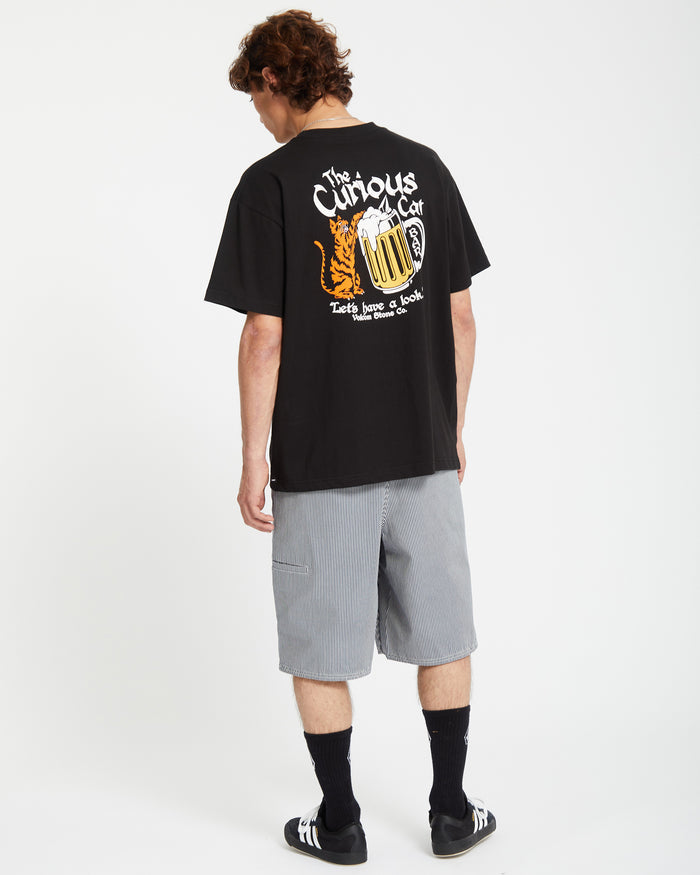 Mens Curious Cat T-Shirt