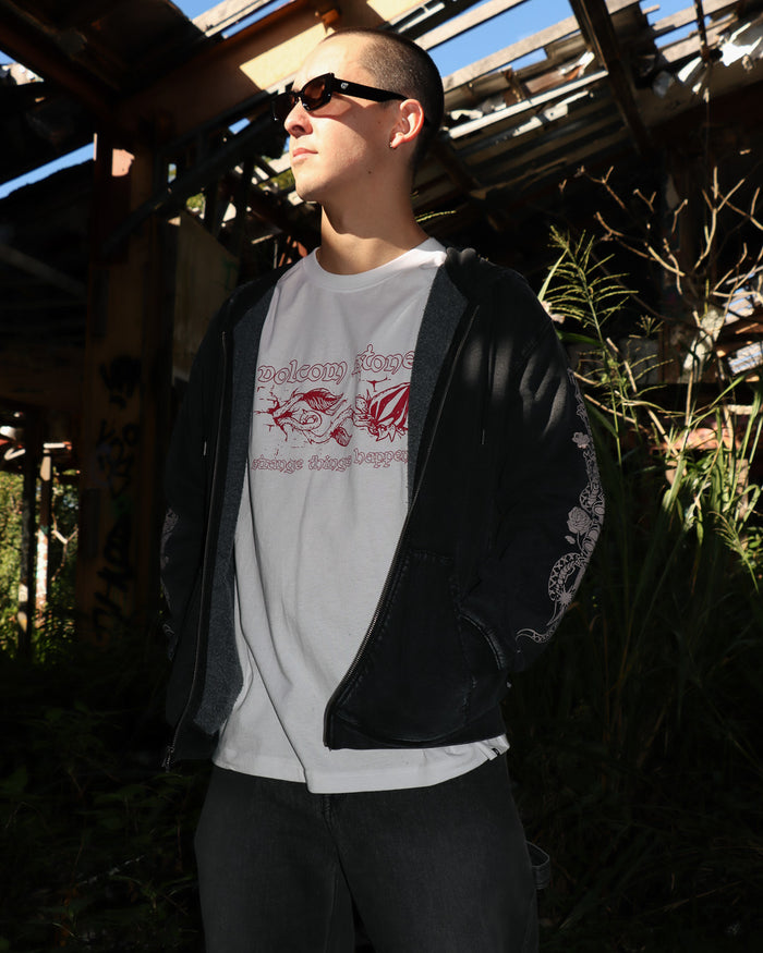 Mens Die By The Stone Zip Up Hoodie