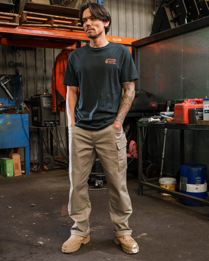 Mens Volcom Workwear Caliper Relaxed Work Pant