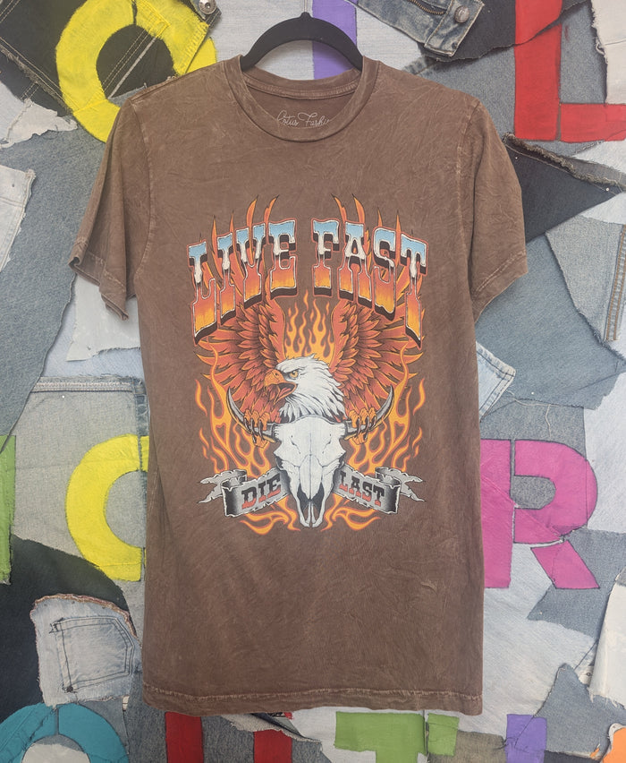 Mocha Mineral Wash Tee