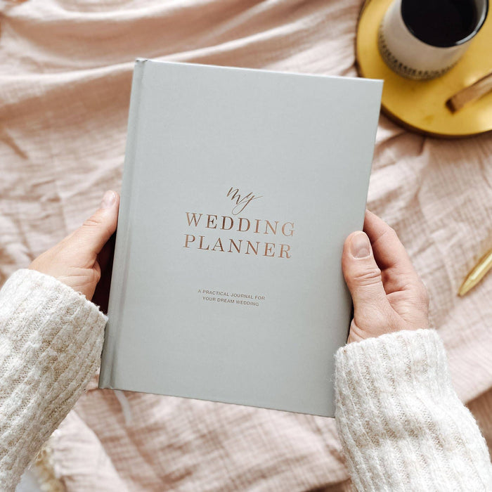 My Wedding Planner, Grey + Rose Gold Foil