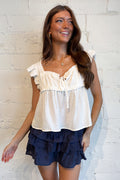 Nantucket Mini Skirt Navy, adeline boutique, dallas boutique, boutique
