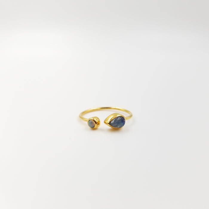 Opal and Moonstone Ring - OurDve