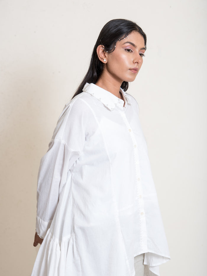 Otter Set (Top + Pants) Mul Cotton White - OurDve