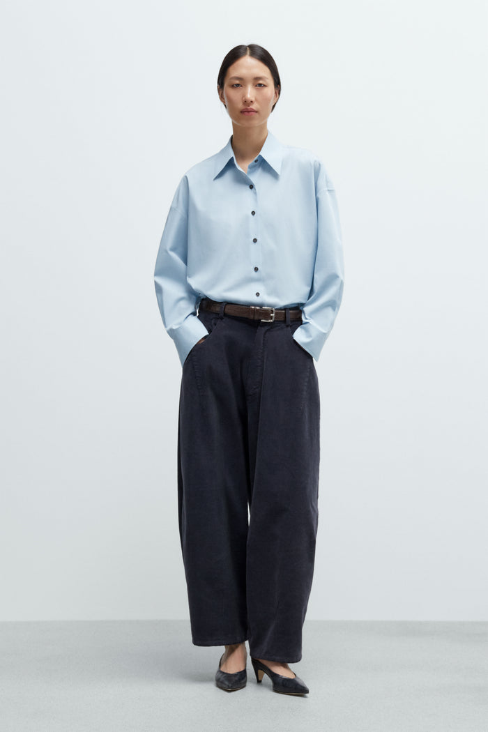 OVERSIZED SHIRT BABY BLUE