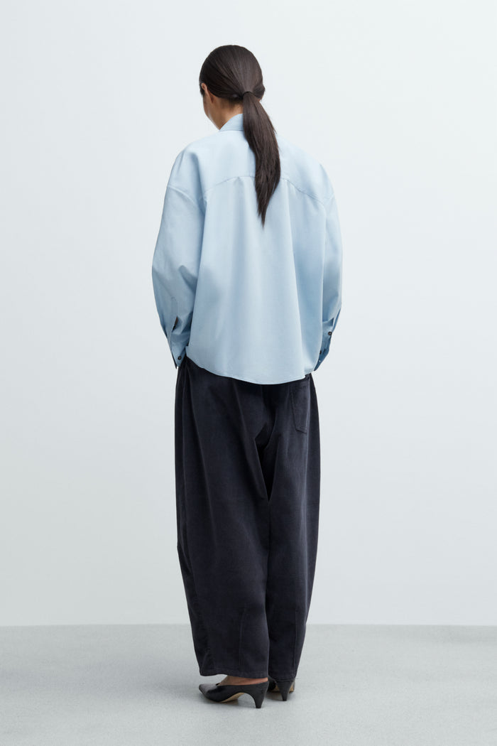 OVERSIZED SHIRT BABY BLUE