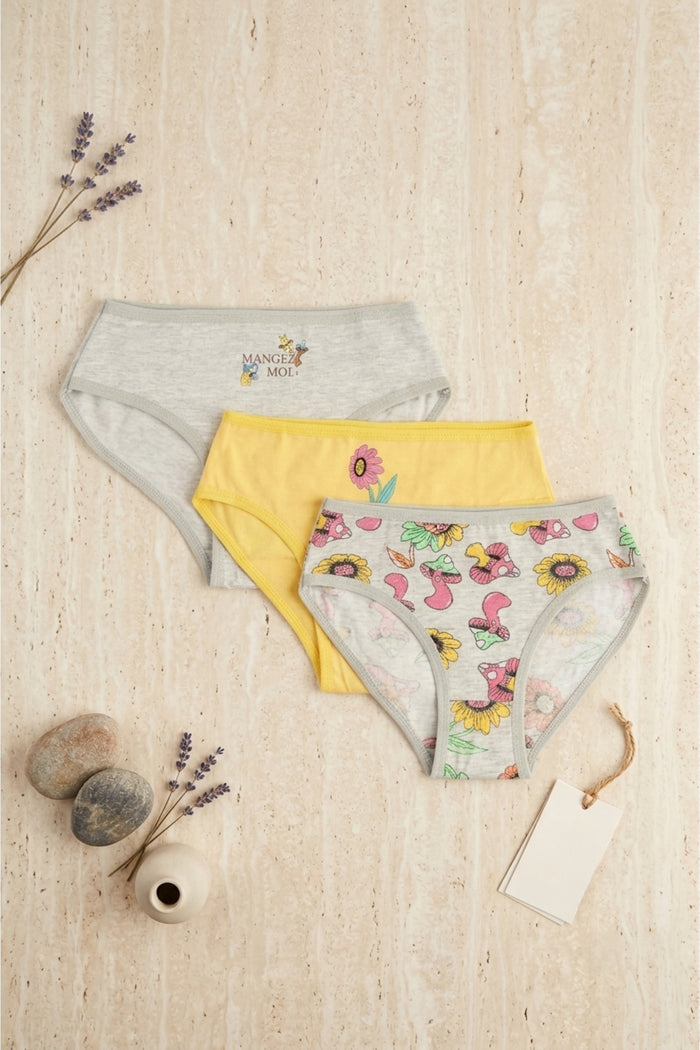 Pack of 3 Girly Colored Briefs