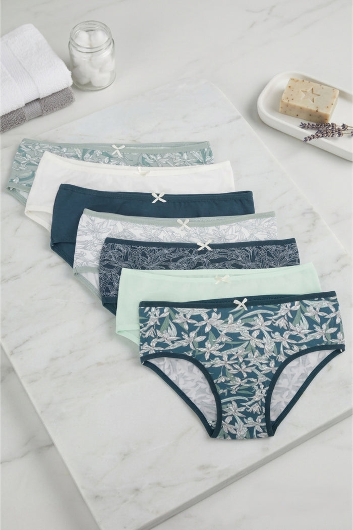Pack of 7 Colored Brief Panties
