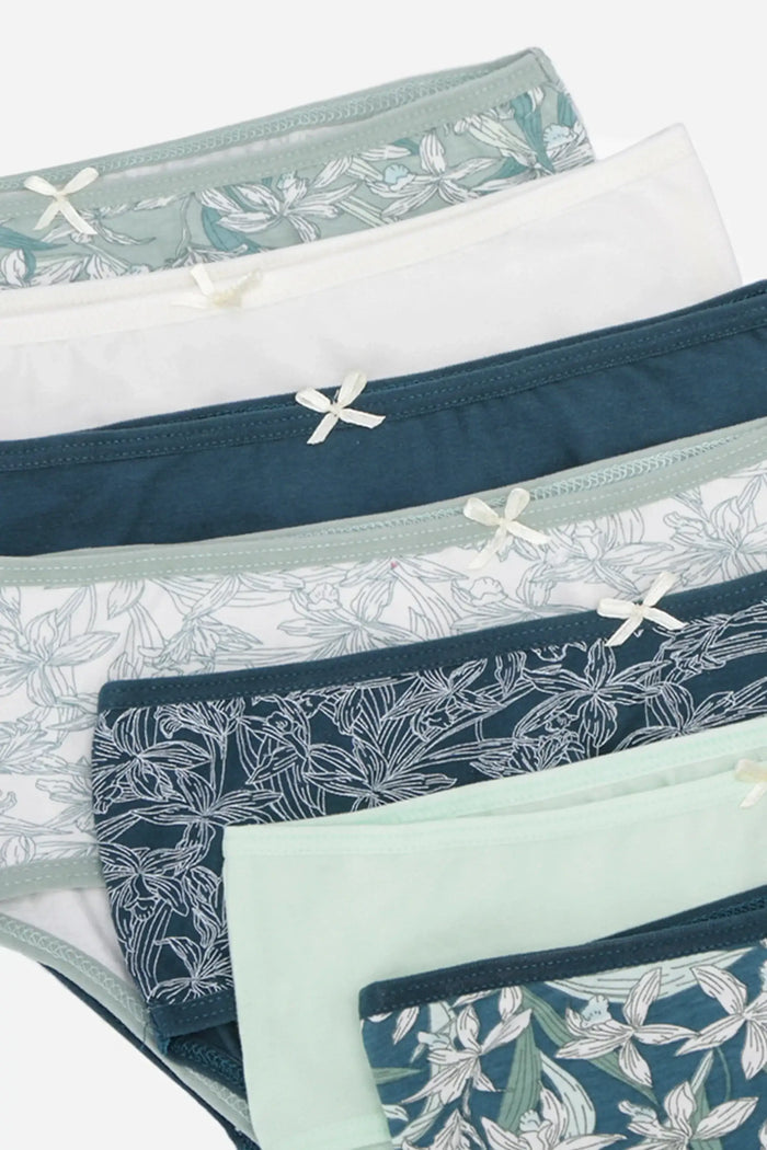 Pack of 7 Colored Brief Panties