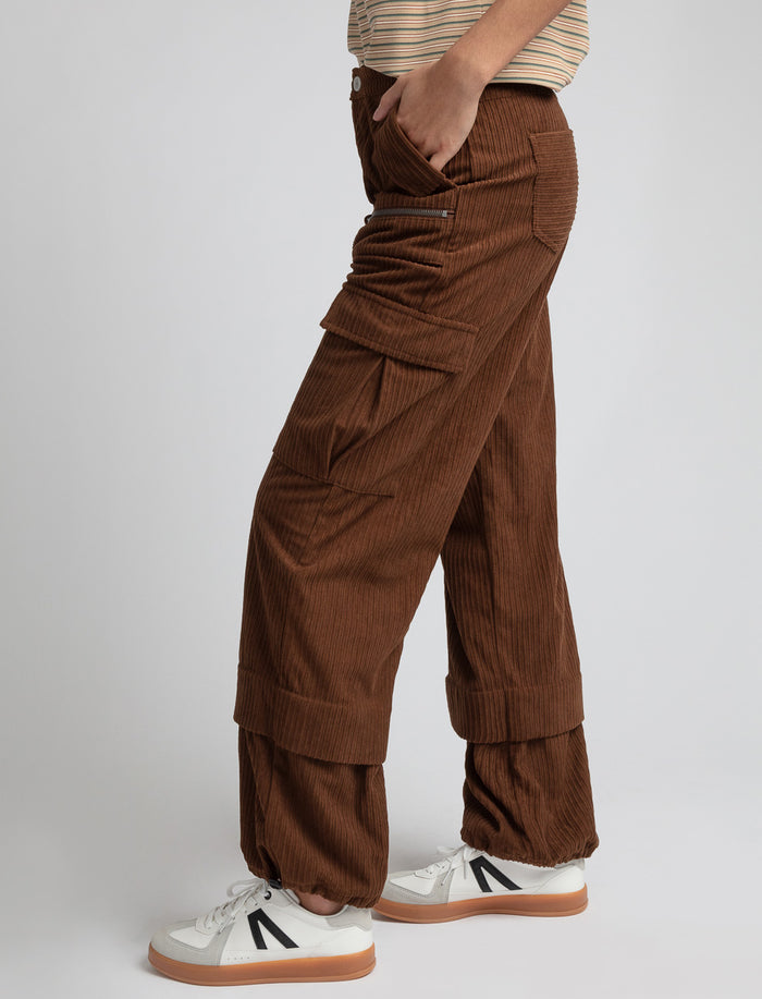 Pantalon cargo en velours côtelé