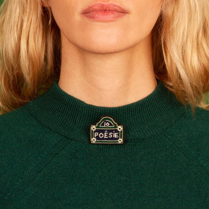 Paris Street Sign Brooch