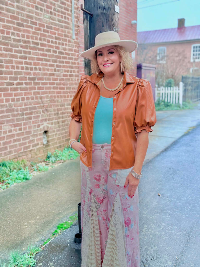 Pink Flower Pants