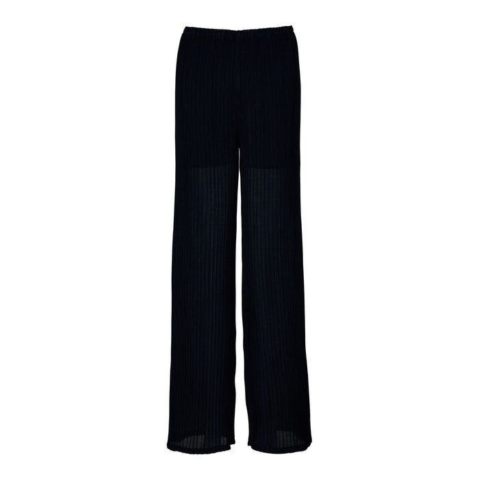 PLEATS STRETCH PANTS Navy