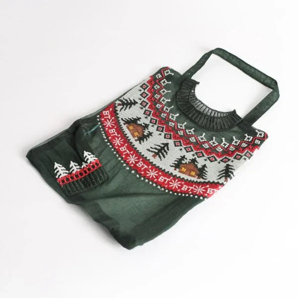 Pochette Pull Vert Petit