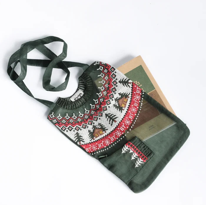 Pochette Pull Vert Petit