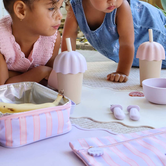 Powder Stripe Mini Lunch Bag - SECONDS