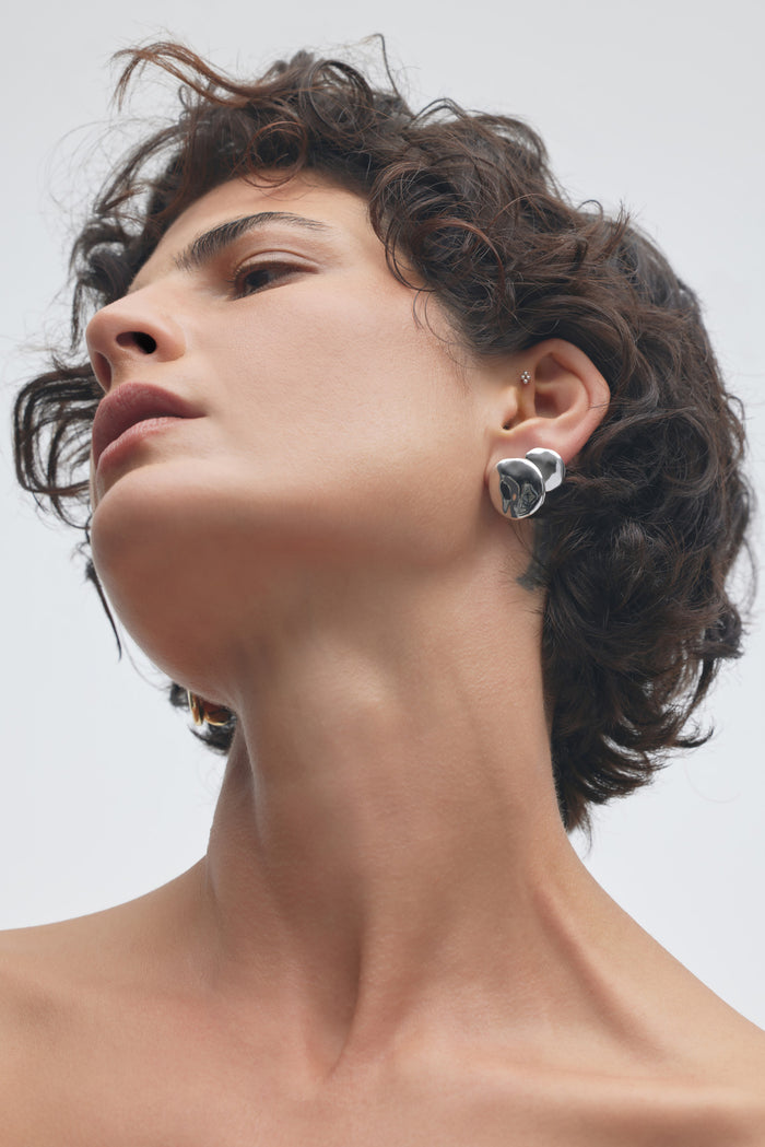 ACLER ONLINE AU RIVOLI CAST STUD EARRINGS AE230720E-SILVER-SIL-OS