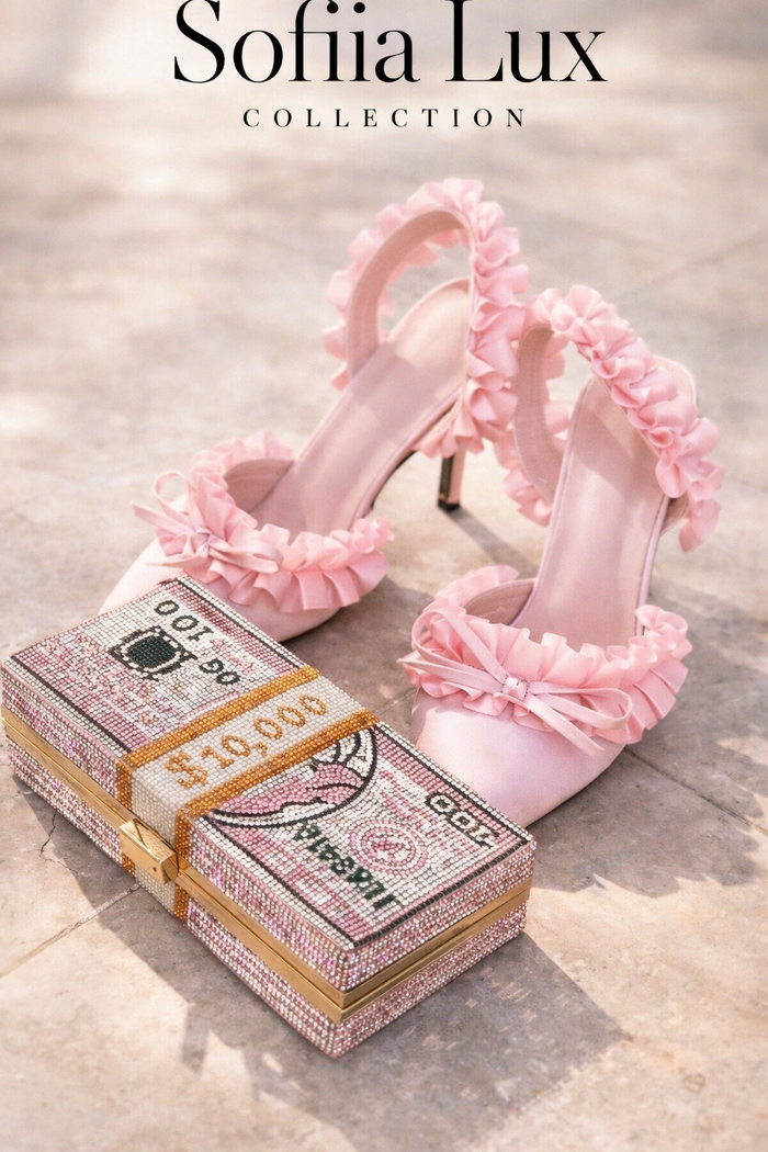 Ruffle Satin Heels ✨