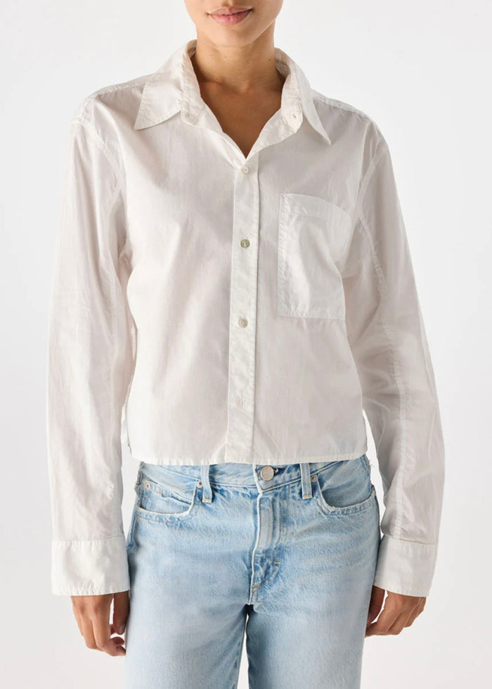 Ruth Crop Shirt (White)