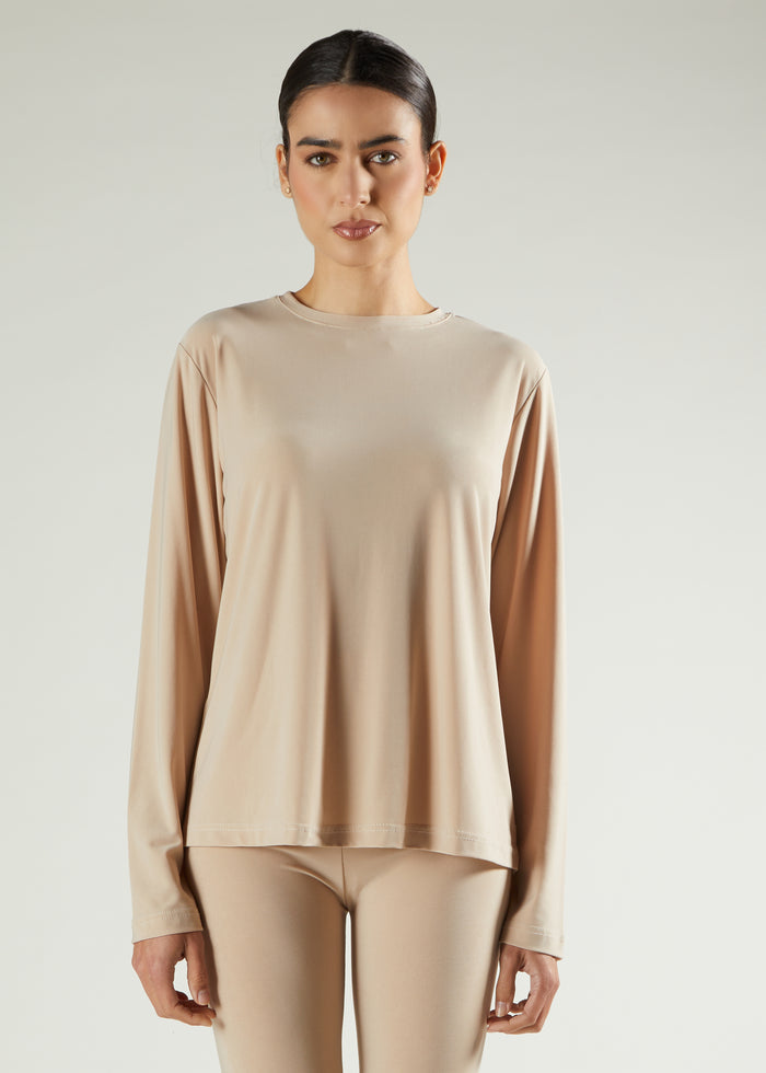Second Skin Top Almond