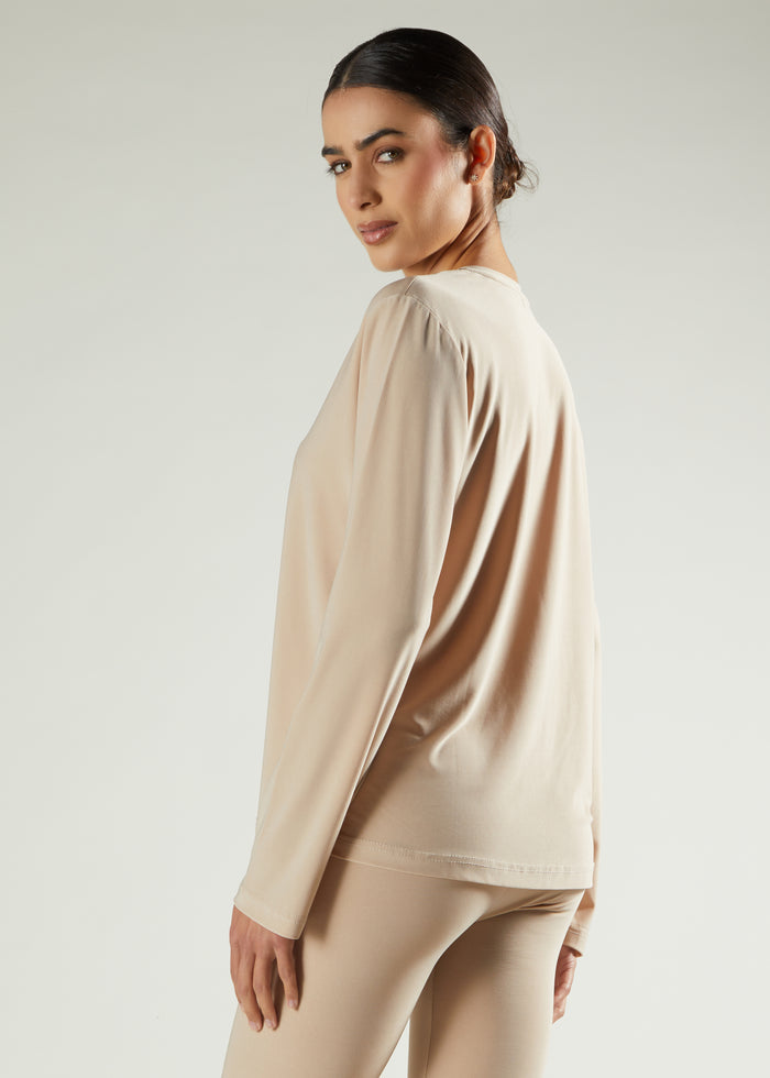 Second Skin Top Almond