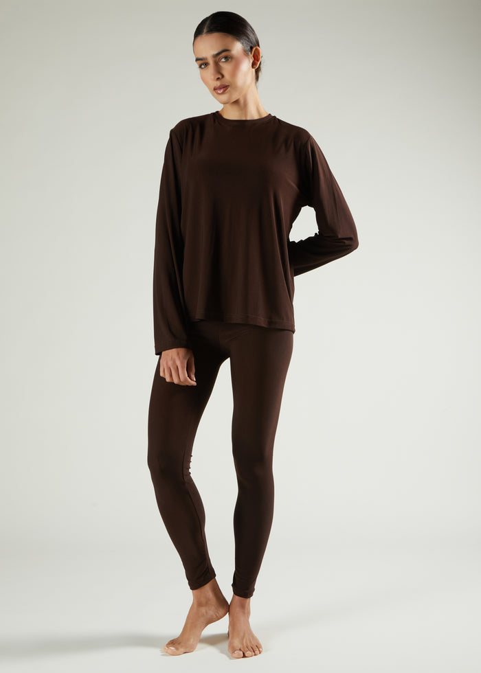 Second Skin Top Chocolate
