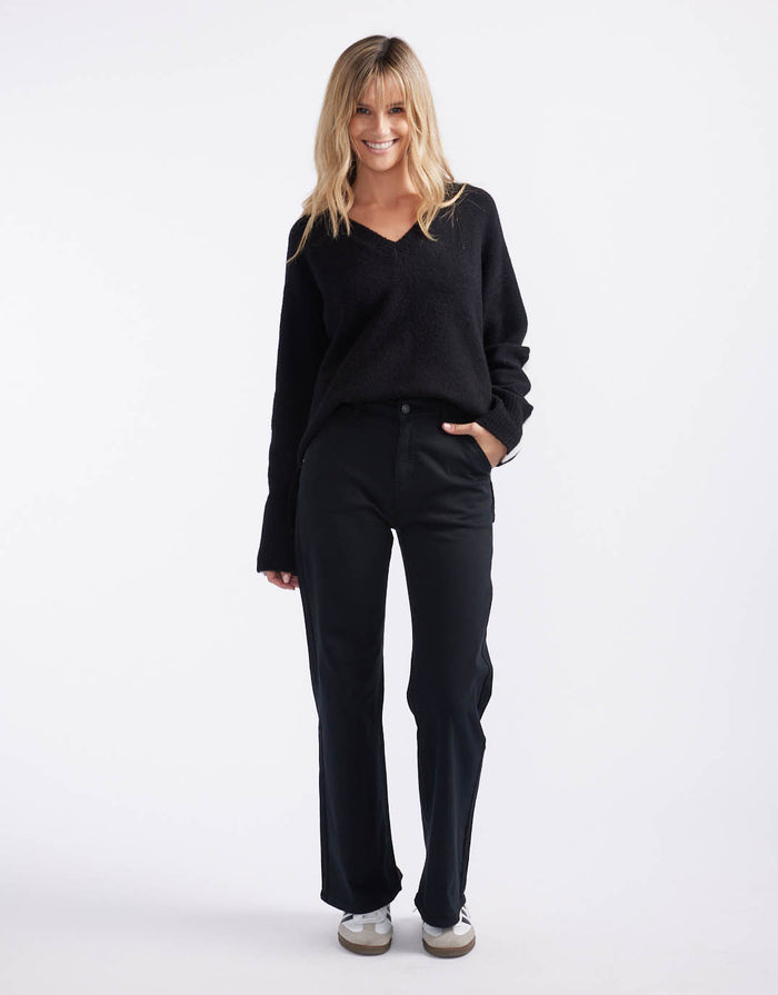 italian-star-shirley-jeans-black-womens-clothing