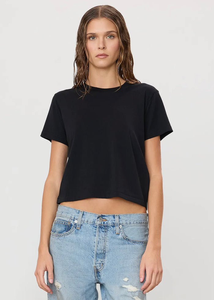 Short Sleeve Boxy Tee (Black)