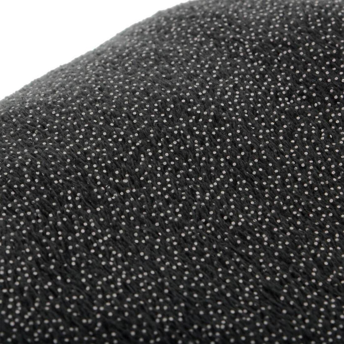 Silver Foil Sparkle Blanket Throw With Cosy Fleece Reverse Black / 155 x 200cm