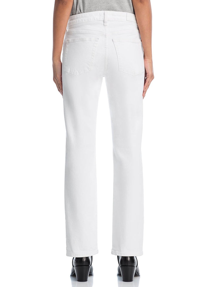 Slim Straight Crop Jean (White)